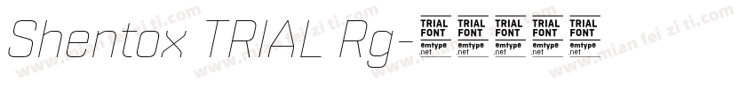 Shentox TRIAL Rg字体转换